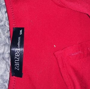 Zanzea 3x red blouse
